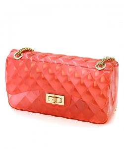Quilted Jelly Mini Crossbody 7083 RED